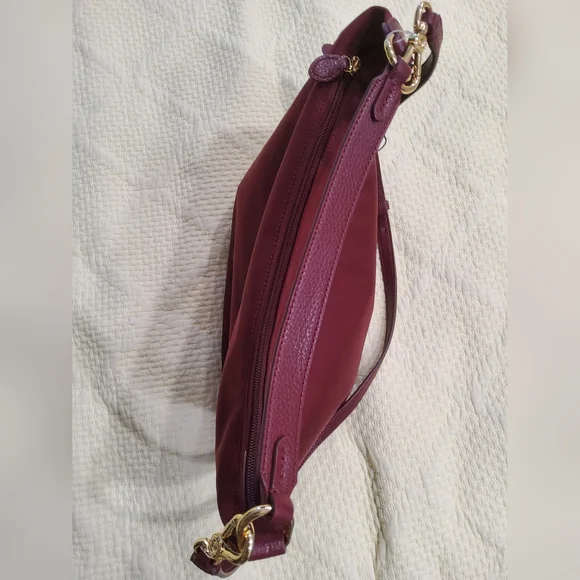 Lauren Ralph Lauren Chadwick Burgundy Hobo/Shoulder Bag